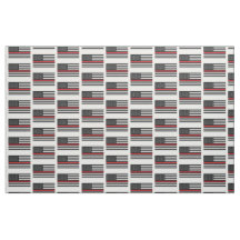 Brandman Thin Red Line Fabric av varvet