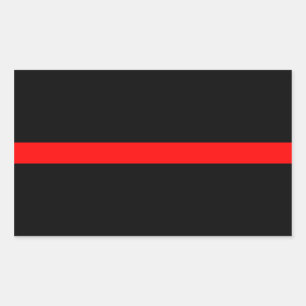 Brandmän Thin Red Line Rektangulärt Klistermärke