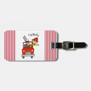 Brandman till de räddingT-tröja och gåvorna Bagagebricka