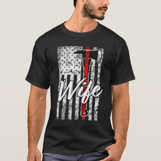 Brandman Tunn Röda Linje T Shirt