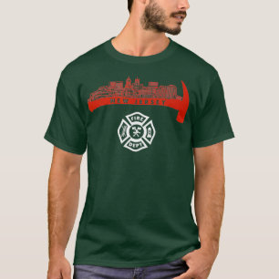 Brandmän vid new jersey brandkår Rädding Depart T Shirt