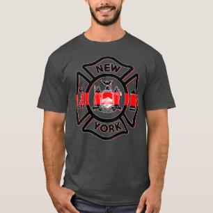 Brandmän vid New York Fire Police Department T Shirt