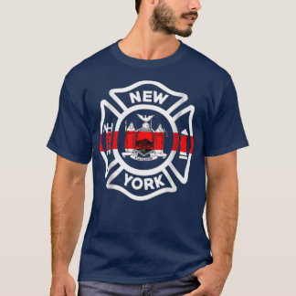 Brandmän vid New York Fire Police Department T Shirt