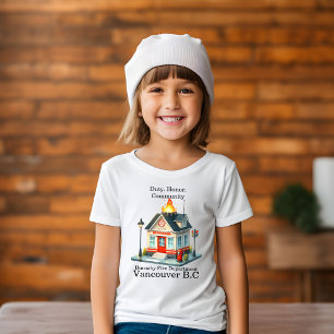 Brandman vid Station 22 vid vriden ljus T Shirt