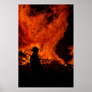 Brandmanaffischtryck Poster