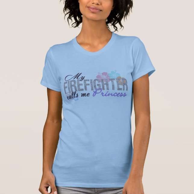 Brandmanappeller mig Princess Tee Shirt (Framsida)