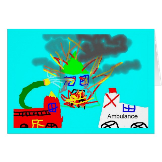 brandmankort hälsningskort (Framsidan Horizontal)