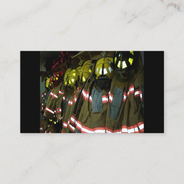 Brandmanliga Affärskort Visitkort (Framsida)