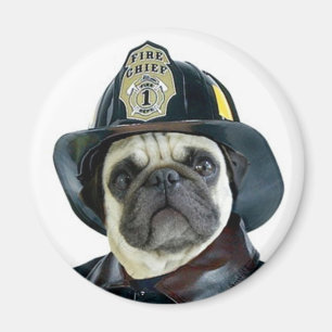 Brandmanmopsmagnet Magnet