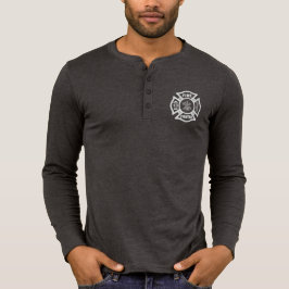 Brandmannen avfyrar avdelnings-logotypskjortan t-shirt