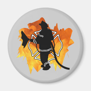 Brandmannen flammar IN Magnet