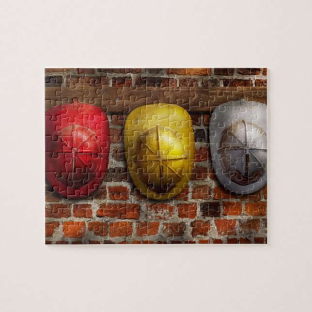 Brandmannen - hattar - välj en hatt, någon hatt pussel (Horisontell)