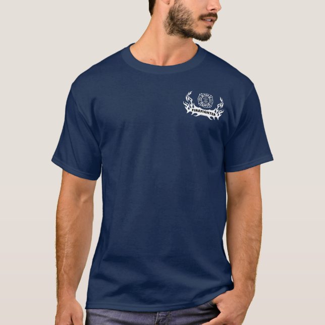 Brandmannen tatuerar T-tröja Tee (Framsida)