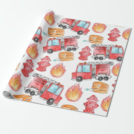 Brandmansbarn födelsedag pappra presentpapper