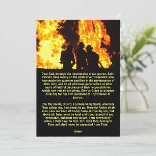 Brandmansbön till St. Florian Card