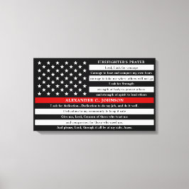 Brandmansböns Personlig Thin Red Line Canvastryck