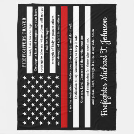 Brandmansböns Personlig Thin Red Line Fleecefilt