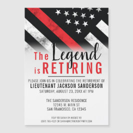 Brandmansbrandbekämpningsavdelningen i Pension Magnetisk Inbjudningskort