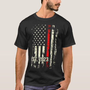 Brandmansbrandsläckare Studenten Shirt Red Line Fi T
