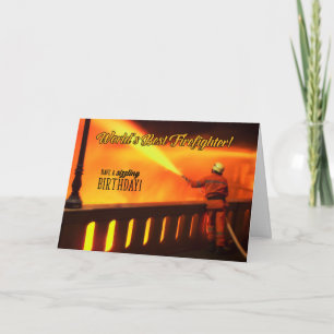 Brandmansdagen för Sizzling Firande Kort