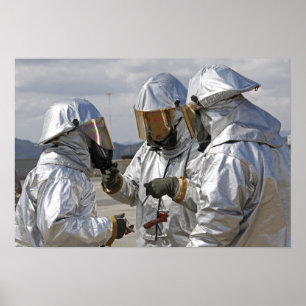 Brandmansfartyg för Rädding av luftfartyg Poster