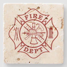 Brandmansfartyg på maltesiska Kor Travertine Under Underlägg Sten