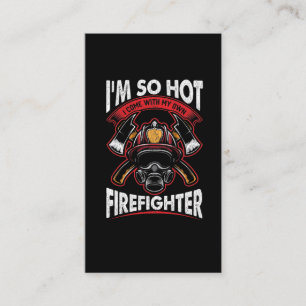 Brandmansfrun Hett Fireman Make Visitkort