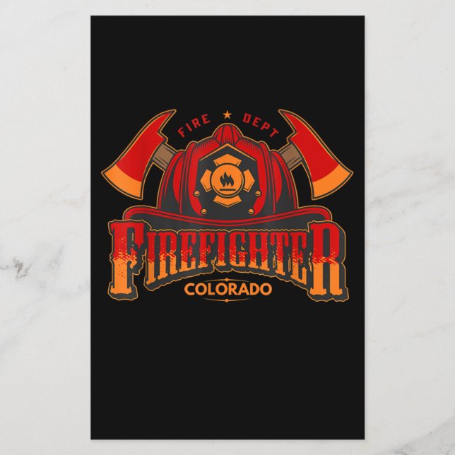 Brandmansgåva för Fireman eller kvinna Flygblad (Framsidan)