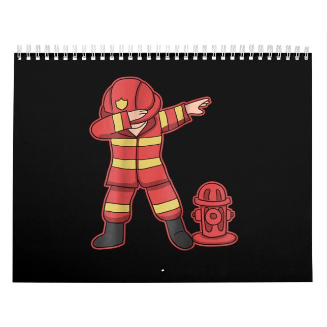 Brandmansgåva| Man Firefighter Kalender (Omslag)