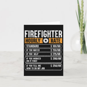 Brandmansgåvor för låg timtaxa för Fireman Da Kort