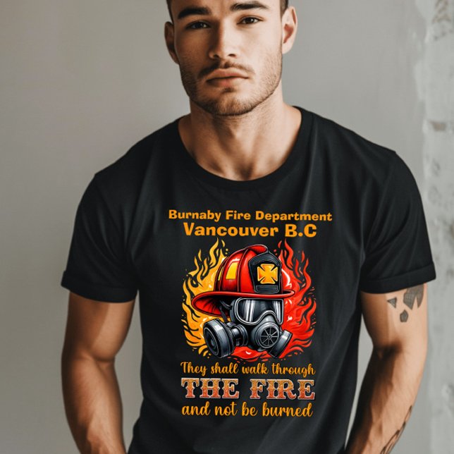 Brandmanshjälmet mitt i lågor t shirt (Skapare uppladdad)