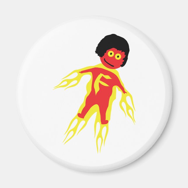 brandmansikon magnet (Framsidan)