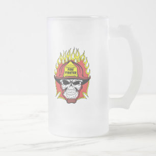 Brandmanskalle Frostat Ölglas