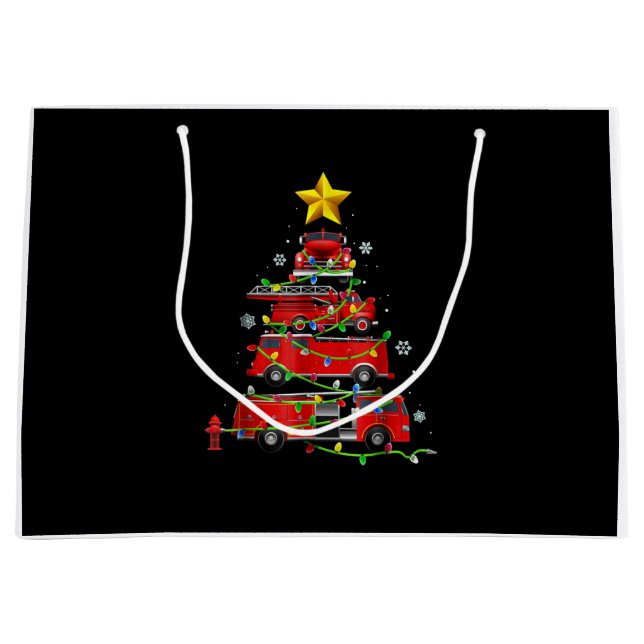 Brandmanskvinnor i Lastbil Julgran Manar (Framsidan)