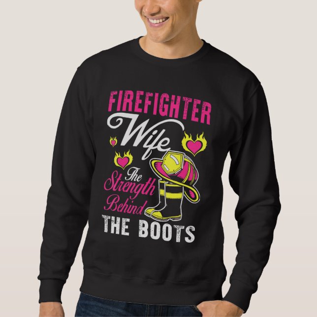 Brandmansmakens styrka bakom Boots Man Wom Lång Ärmad Tröja (Framsida)