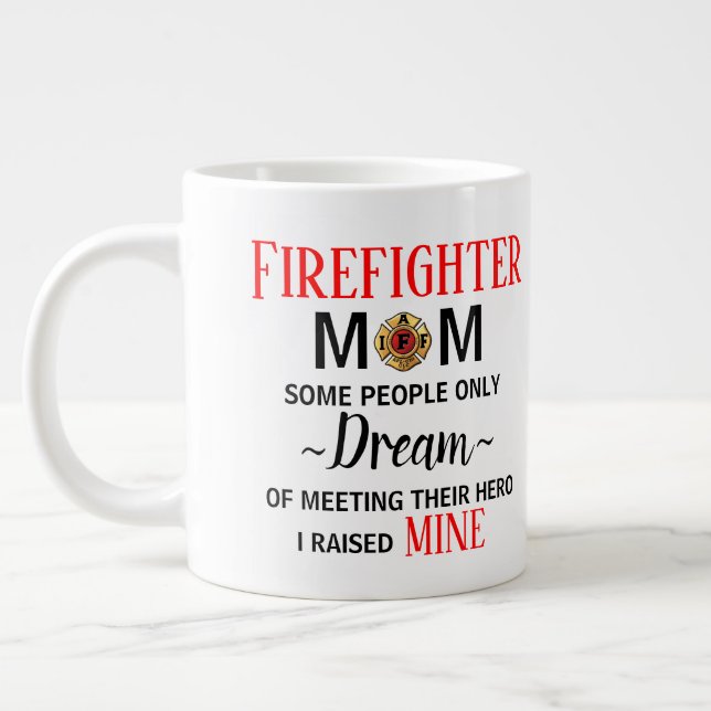Brandmansmataffären Mamma Mugg Jumbo Mugg (Vänster)