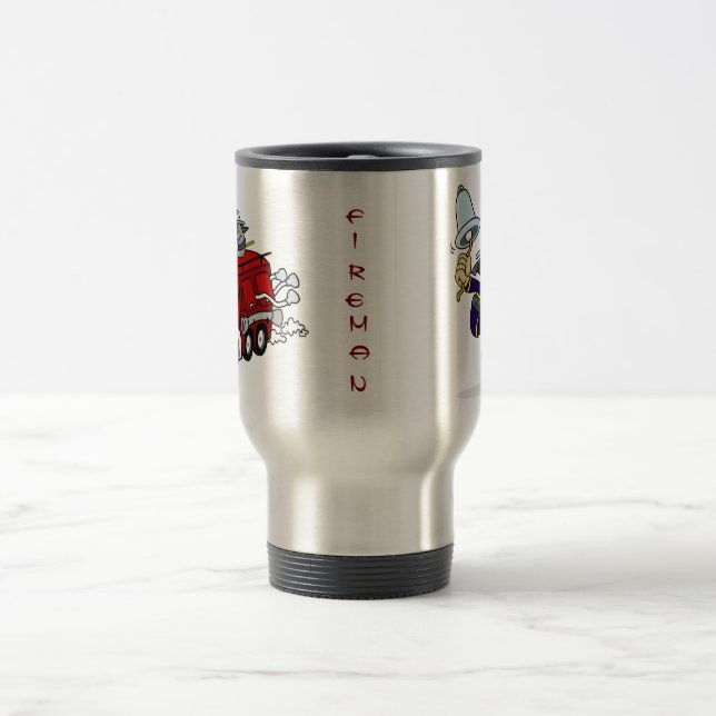 Brandmansmotor Brand Bell Red Blue Gift Resemugg (Center)