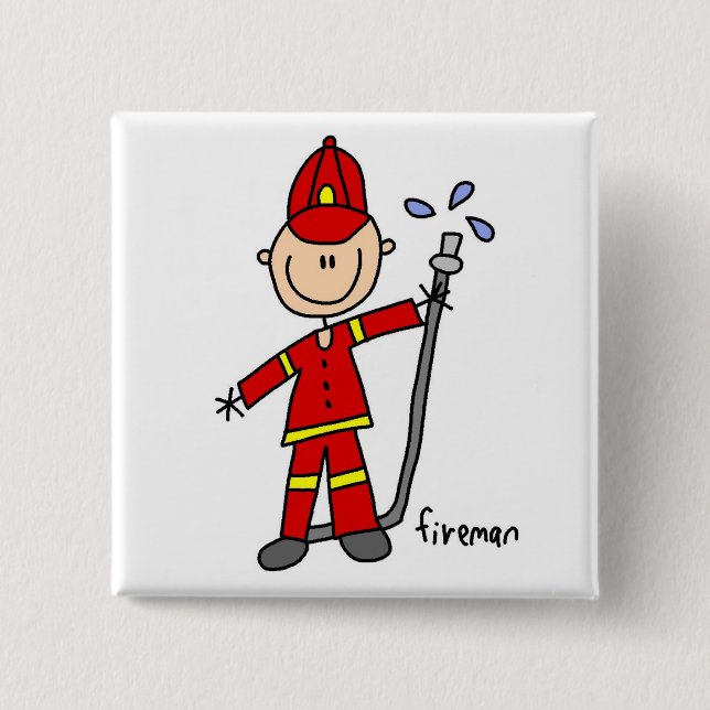Brandmanstick figur knapp (Framsida)