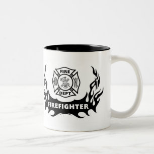 Brandmantatuering Två-Tonad Mugg