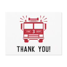 Brandmotor | Fire Lastbil Birthday Tack