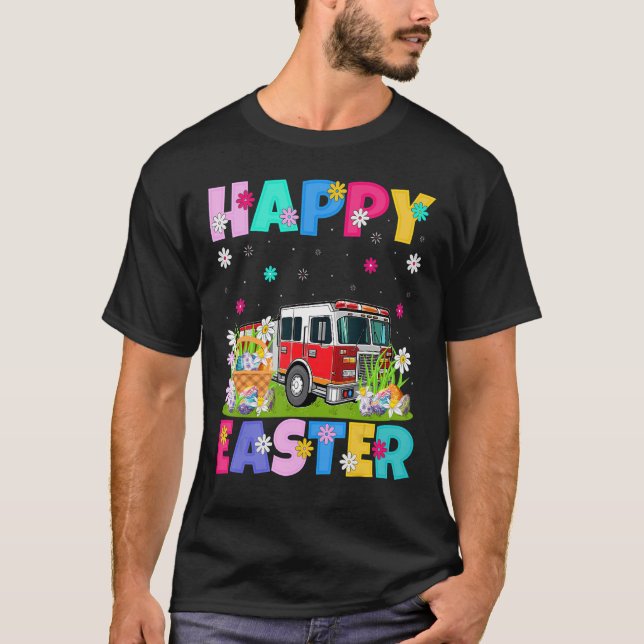 Brandmotordrivet Glad påsk Påsk Sunda T Shirt (Framsida)