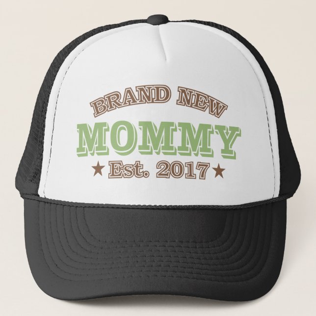 Brandnew mammor Est. 2017 (grönt) Keps (Framsida)