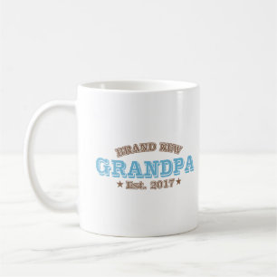 Brandnew morfar Est. 2017 (blått) Kaffemugg