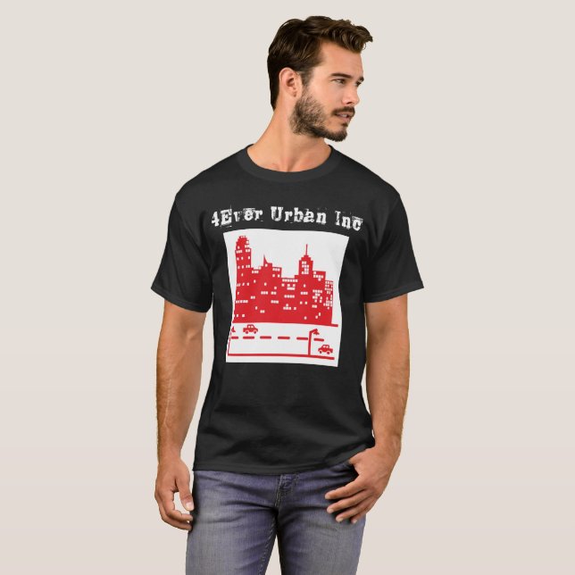 Brandnew "stads- T-tröja 4Ever" med text och Tee Shirt (Hel framsida)