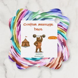 Brandon, circus strong-bear gåvor etiketter