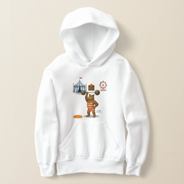 Brandon, cirkusens starke björn t shirt (Laydown)