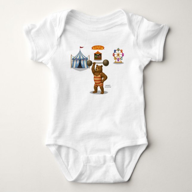 Brandon, cirkusets starke björn t shirt (Framsida)