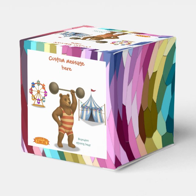 Brandon, cirkusstark björn presentaskar (Baksidan Sidan)