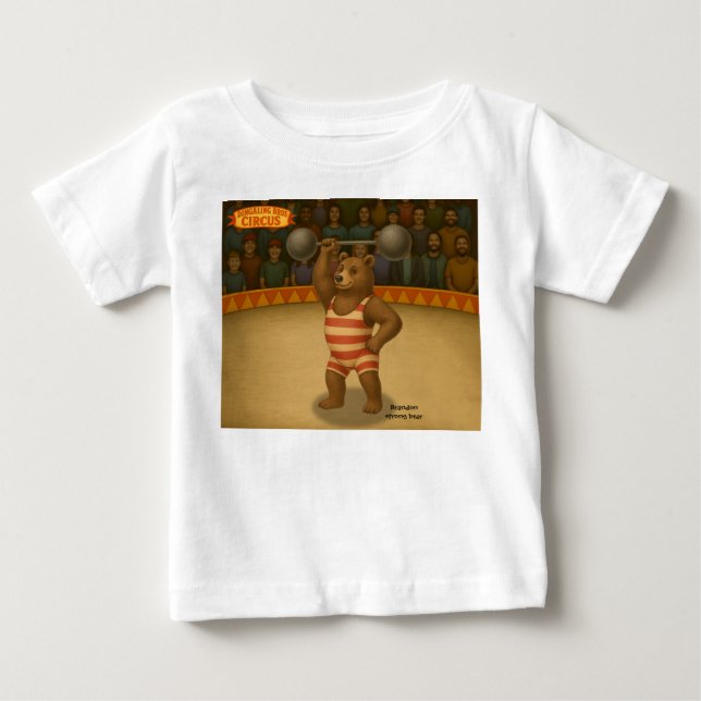 Brandon, cirkusstark björn t shirt (Framsida)
