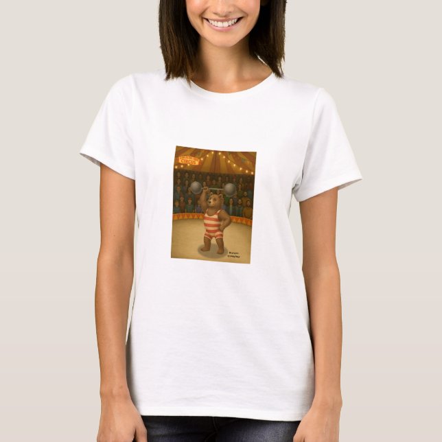 Brandon, cirkusstark björn t shirt (Framsida)